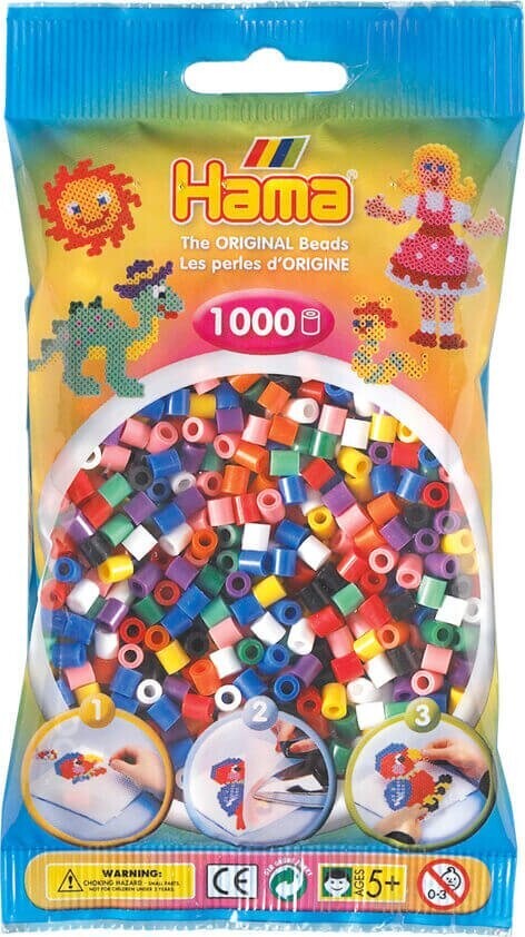 Pack of 1000 Hama Midi Beads