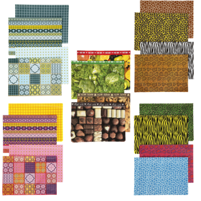 8 Assorted Sheets of Paper for Decoupage