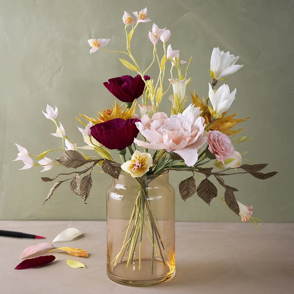 Mini Crepe Paper Flower Kits