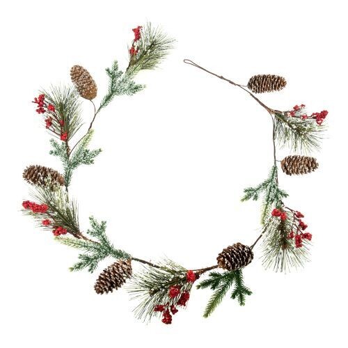 Frosted Pinecone Garland 146cm