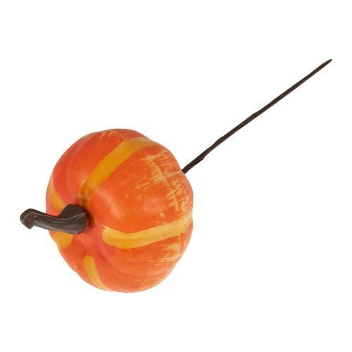 Small Pumpkin on a Wire Stem 6cm