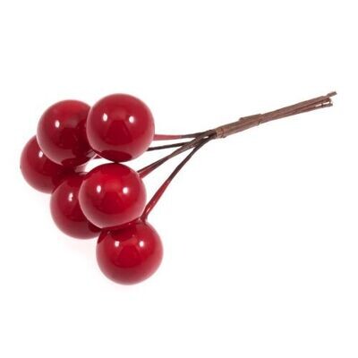 Red Berries on Wire Stems
