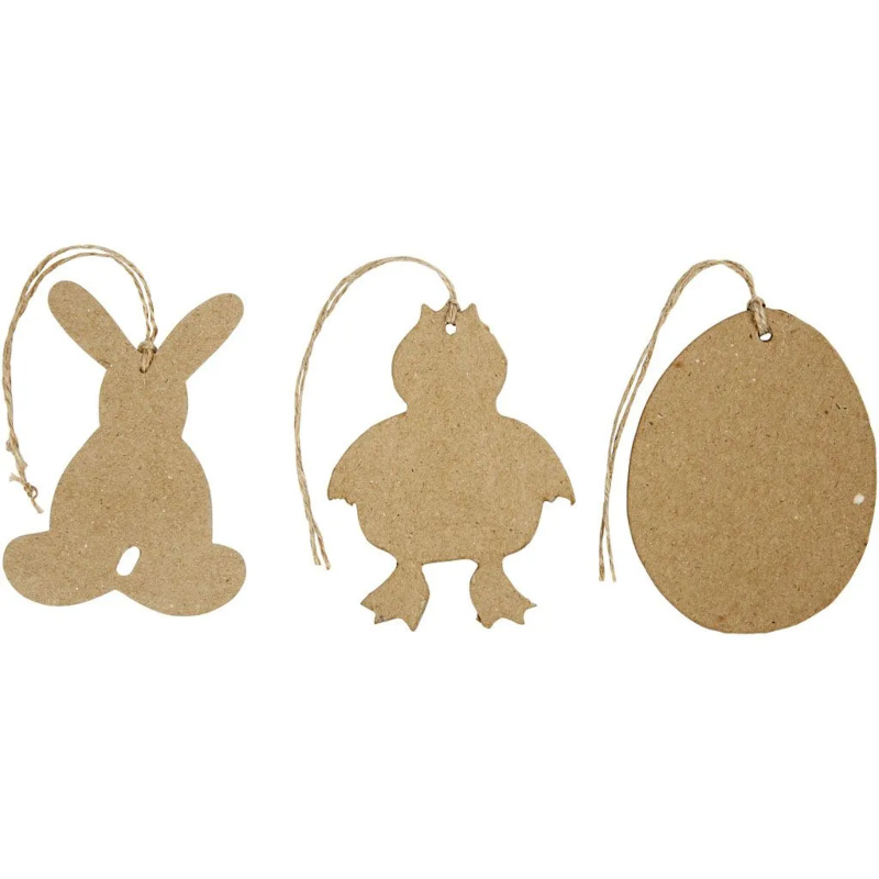 Assorted Paper Mache Easter Hanging Decorations