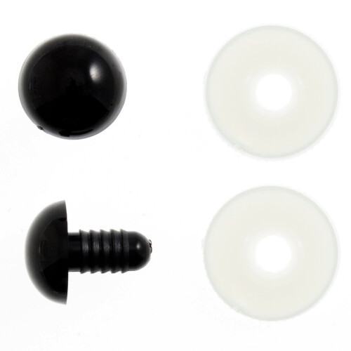 6mm Solid Black Toy Eyes