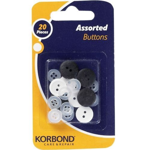 Korbond Assorted Buttons 20 pcs