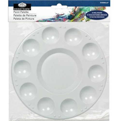 Ten Well Round Artist Paint Palette