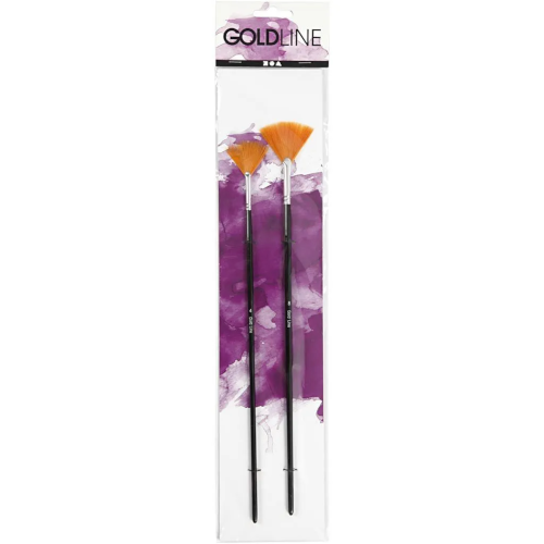 Goldline Fan Paint Brushes