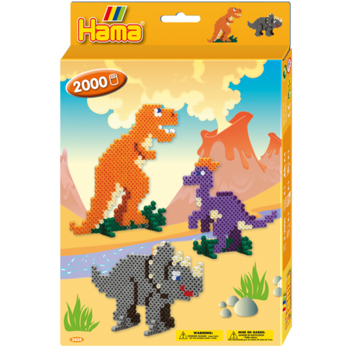 Hama Midi Bead Hanging Box Kit - Dino World (3434)