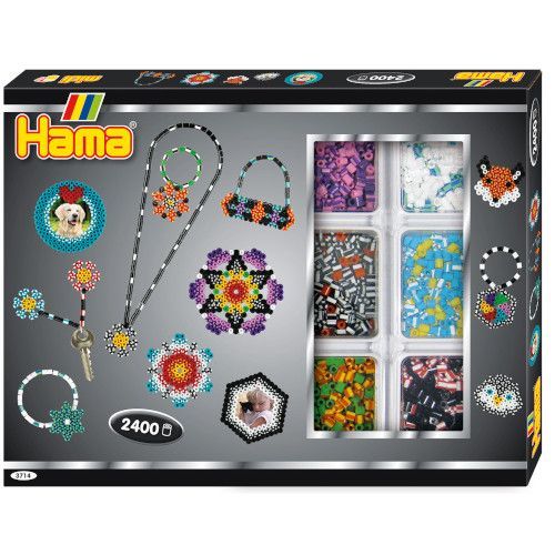 Hama Midi Bead Large Gift Box - Stripey Bead Accessory Box (3714)