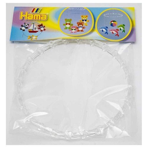 Pack of 2 Transparent Mobile Rings Hama Midi Beads (491)