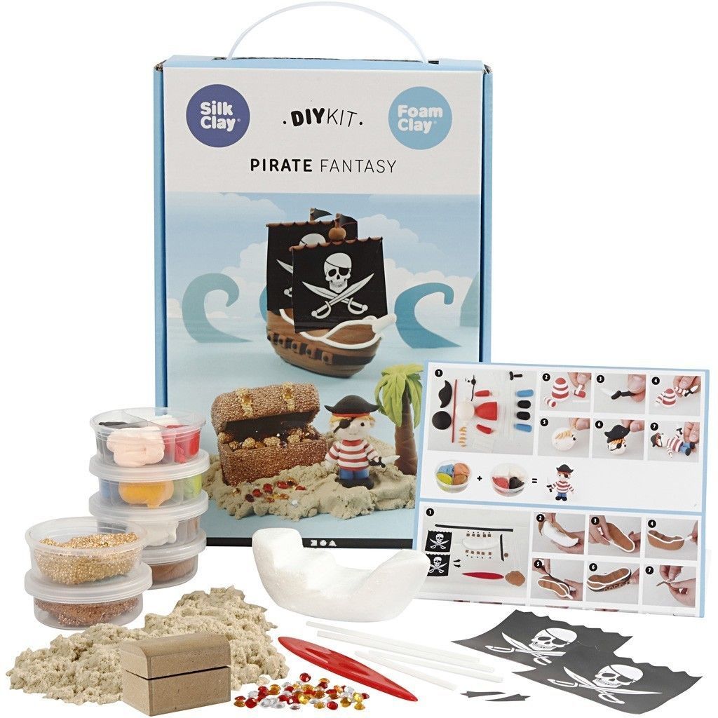 Silk and Foam Clay Pirate Fantasy DIY Kit