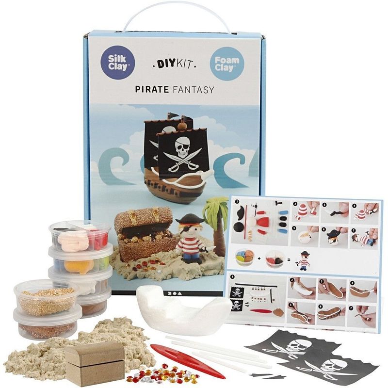 Silk and Foam Clay Pirate Fantasy DIY Kit