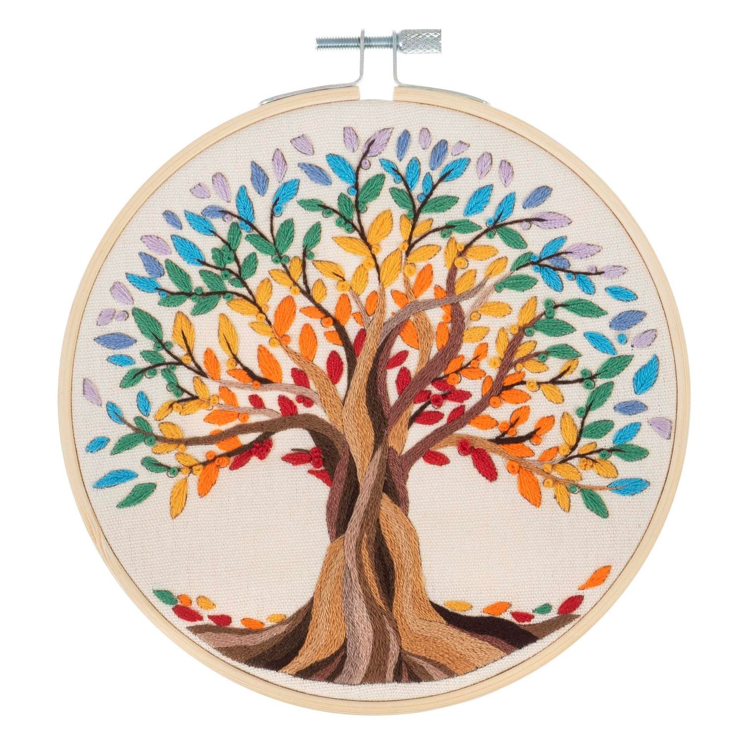 Embroidery Kit with Hoop
