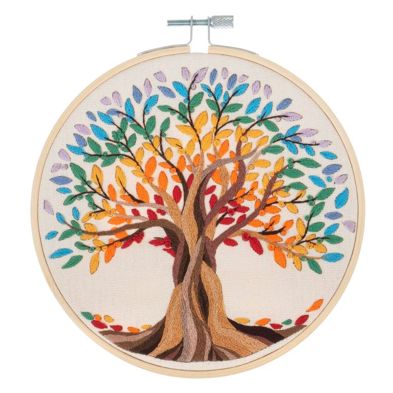 Embroidery Kit with Hoop