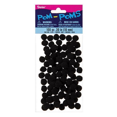 Black Pom Poms