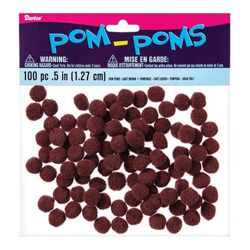 Brown Pom Poms