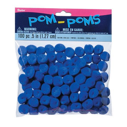 Blue Pom Poms