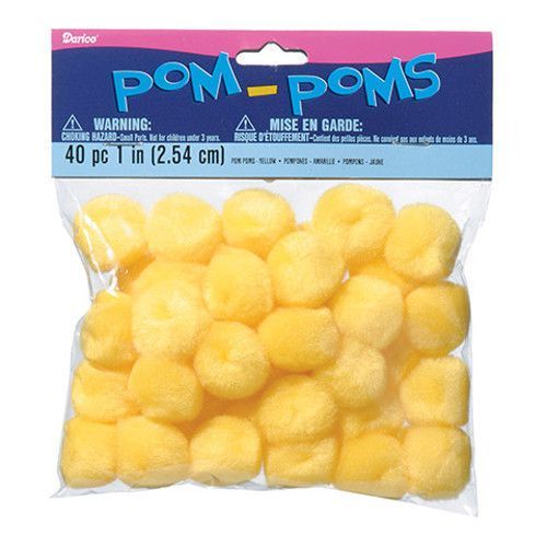 Yellow Pom Poms