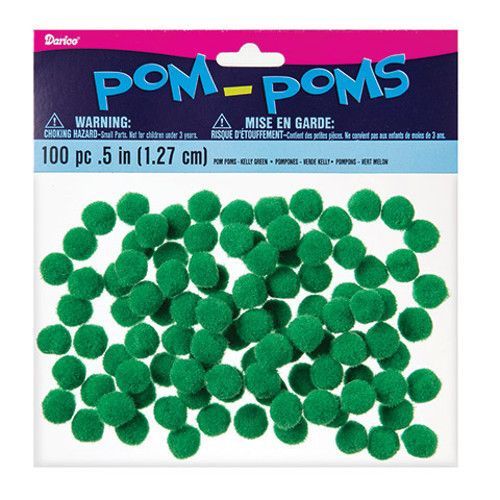 Green Pom Poms