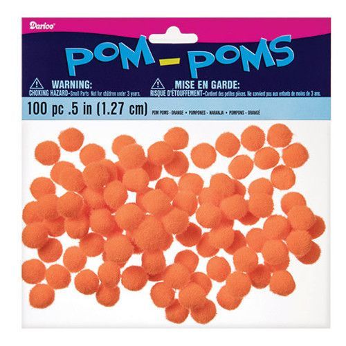 Orange Pom Poms