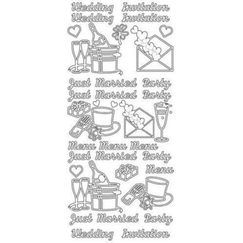 Peel Off Stickers - Wedding