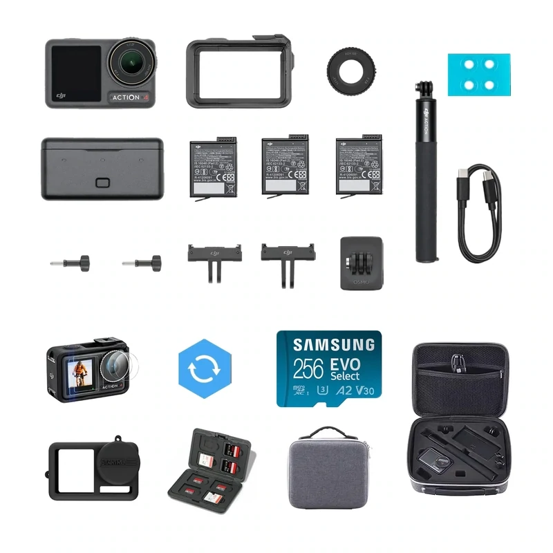 DJI Osmo Action 4 4K/120fps Camera Adventure Combo - Motion Master Bundle