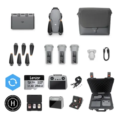 DJI Air 3S Camera Drone Fly More Combo with RC 2 Controller - Sky Master Bundle