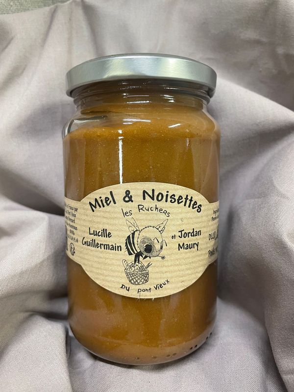 Miel et noisettes 400g