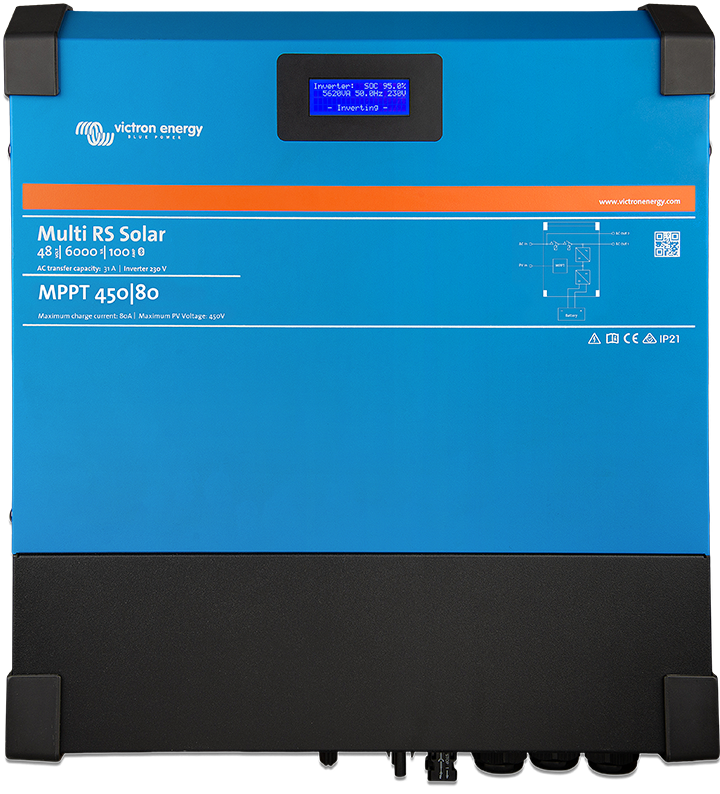 Multi RS Solar 6000VA (48V) con Sistema de Monitoreo (Local y Remoto) y Solo con Salida en 230V