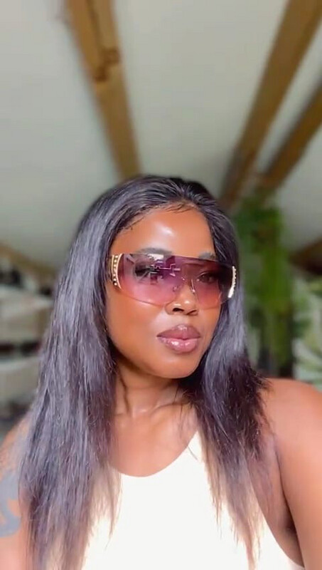 Diamond Rimless - Grey Pink Tint