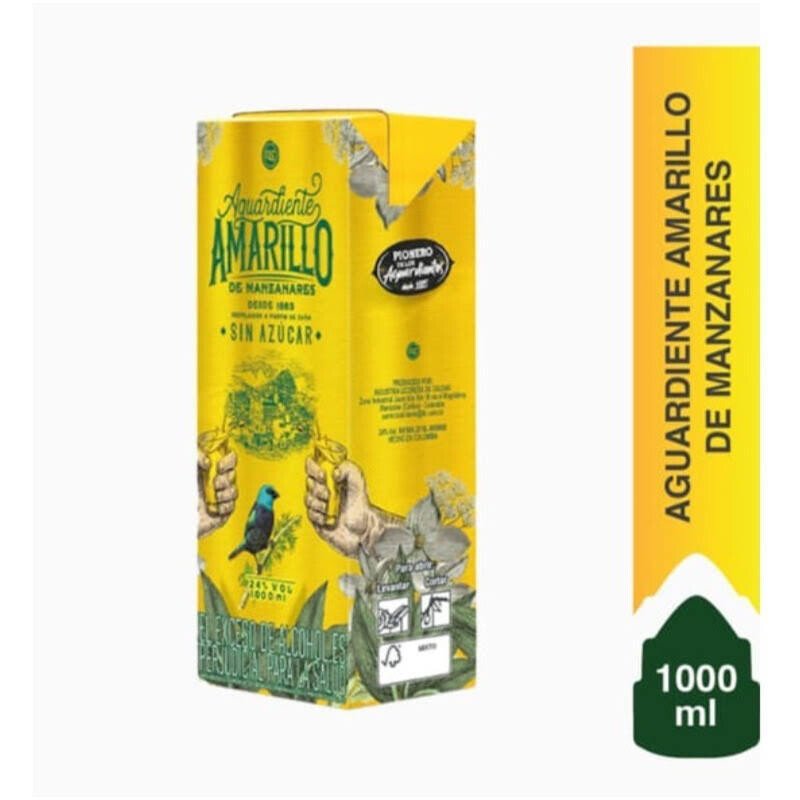AGUARDIENTE AMARILLO LITRO