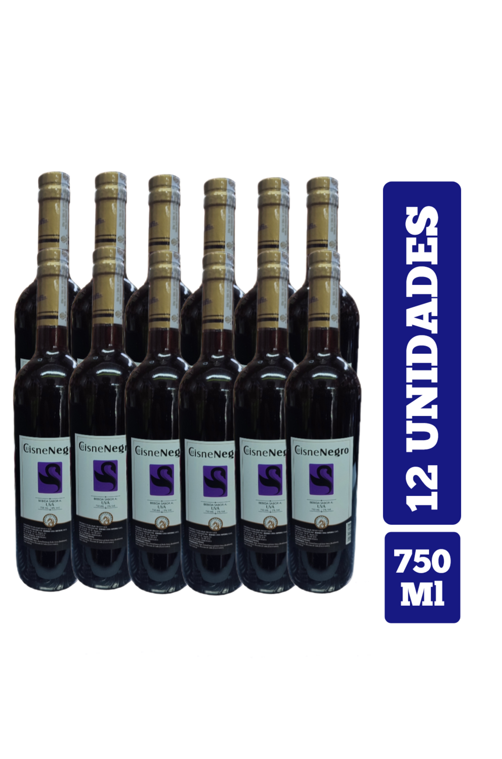 VINO CISNE NEGRO 750 ML X 12