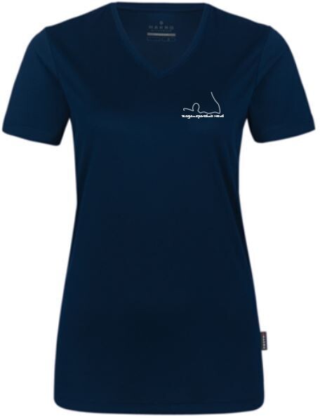 A2: HARKO Coolmax Funktions-T-Shirt dunkelblau, incl. bestickt Brustlogo (Damen Art-Nr. 187, Herren Art-Nr. 287) Statt € 24,- jetzt nur