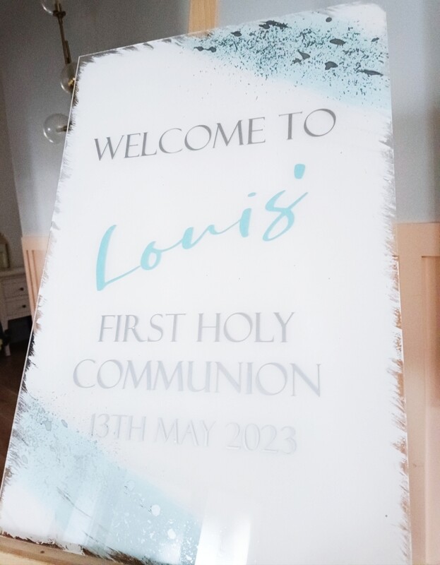 Communion/Christening/Confirmation Welcome Event Sign