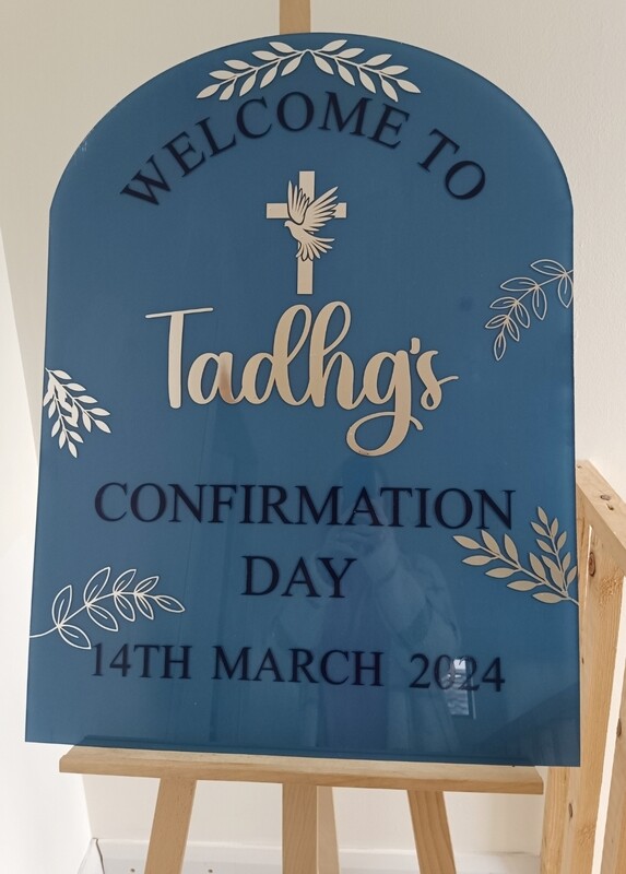 Communion/Christening/Confirmation Arch Welcome Event Sign