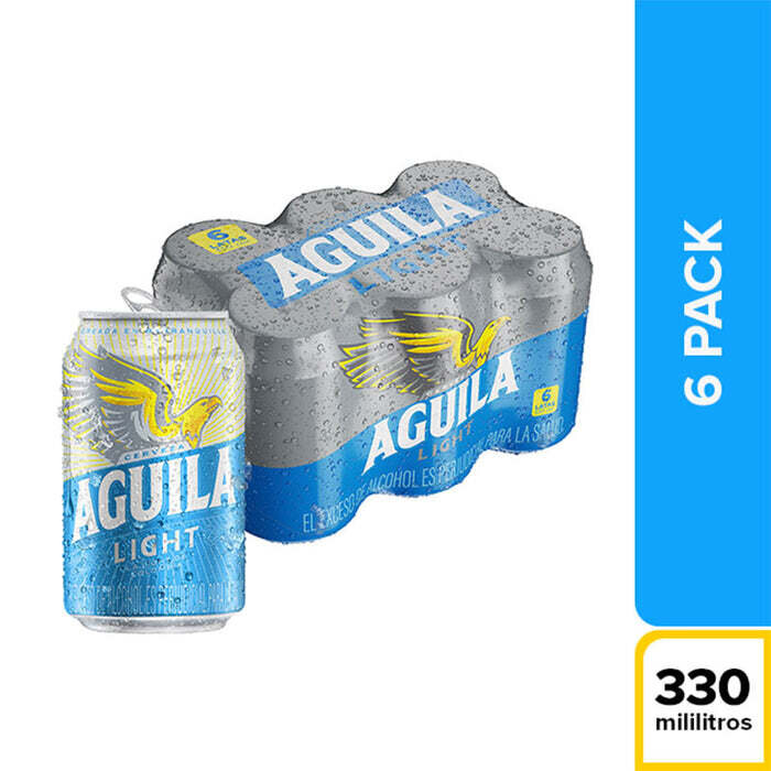 Aguila light por six pack 330 CM3