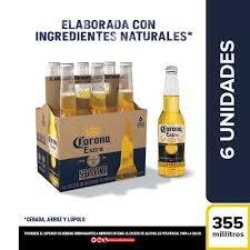 Corona por six pack botella 355 ML