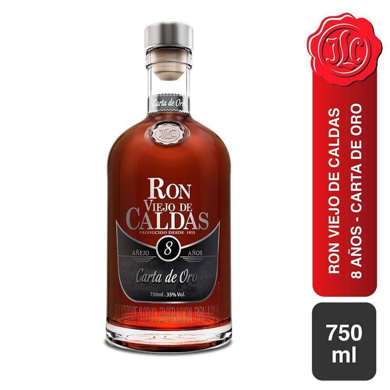 Ron viejo de caldas 8 años 750 ML