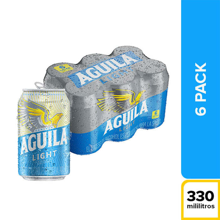 Aguila light por six pack 330 CM3