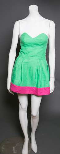 Strapless Linen Dress