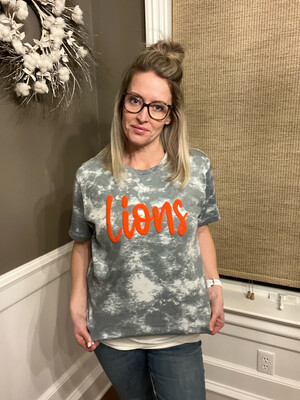 Lions shirt--Puff Print