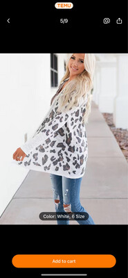 Leopard Print Long Sleeve Cardigan