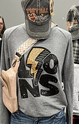 Gravette Lions Lightning Bolt Sweatshirt