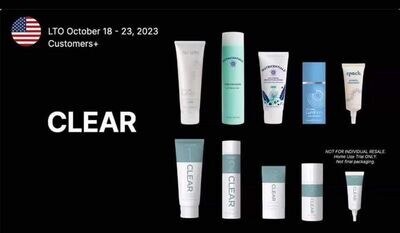 NEW! Clear Skincare Line (30 Day Supply)