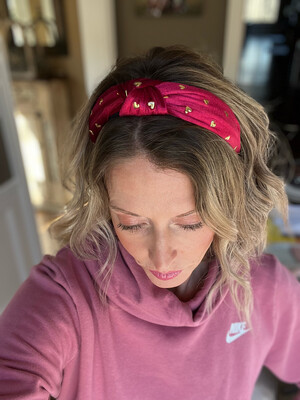Velvet Valentines Top Knot Headbands