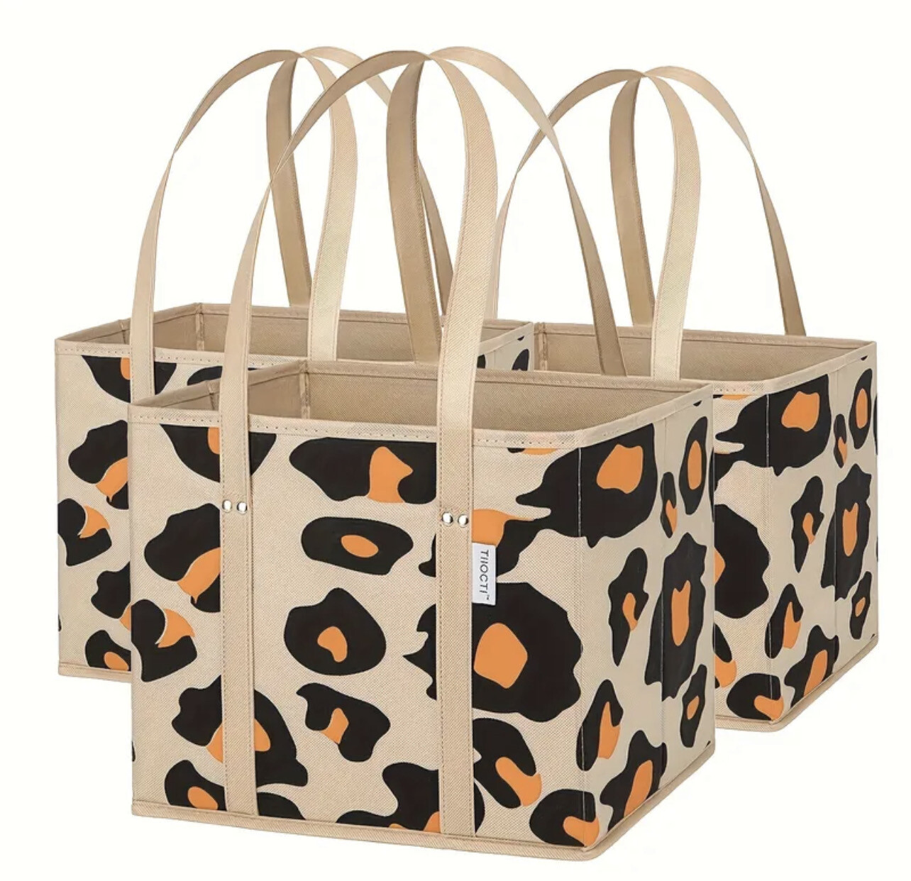 Leopard Reusable Storage &amp; Shopping Bags