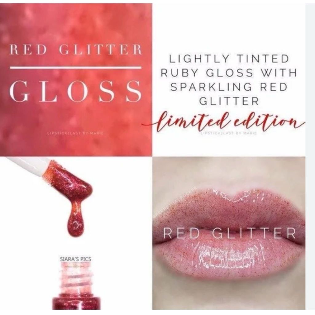 red glitter gloss