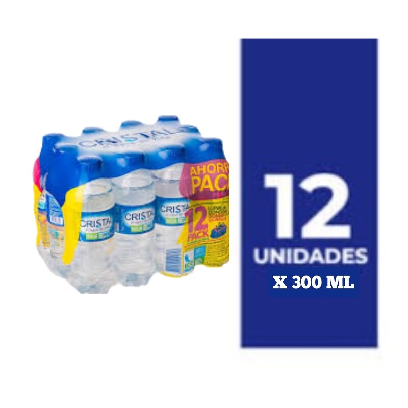 AGUA CRISTAL MINI 300ML x12