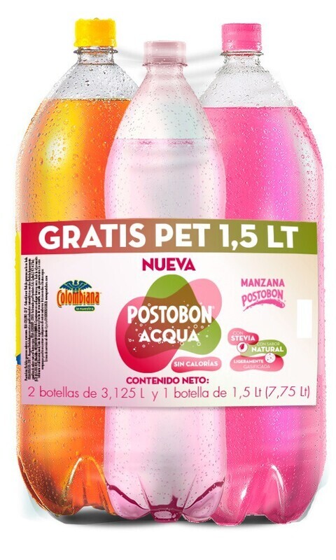 DUO POSTOBON 3L GRATIS AQUA X1.5