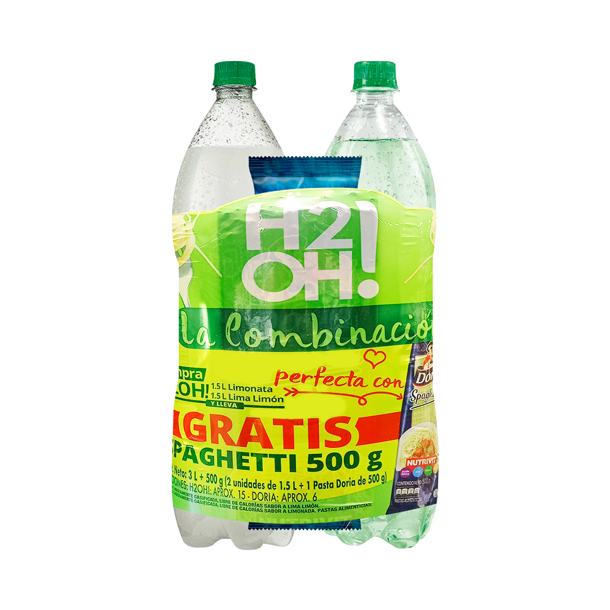 DUO H2O X1.5LGRATIS SPAGHETTI DORIA X500G